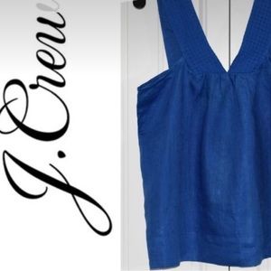 J.Crew
V-Neck Shell Top, Blue Size 0, lightly used